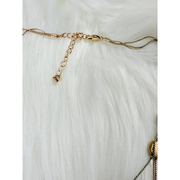 Triple Layered Matte Discs Necklace - Picture 5 of 6